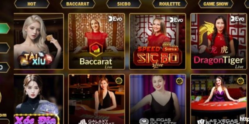 Người chơi có cơ hội tham gia cá cược cùng dealer người thật